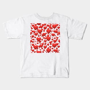 Hearts Pattern Kids T-Shirt